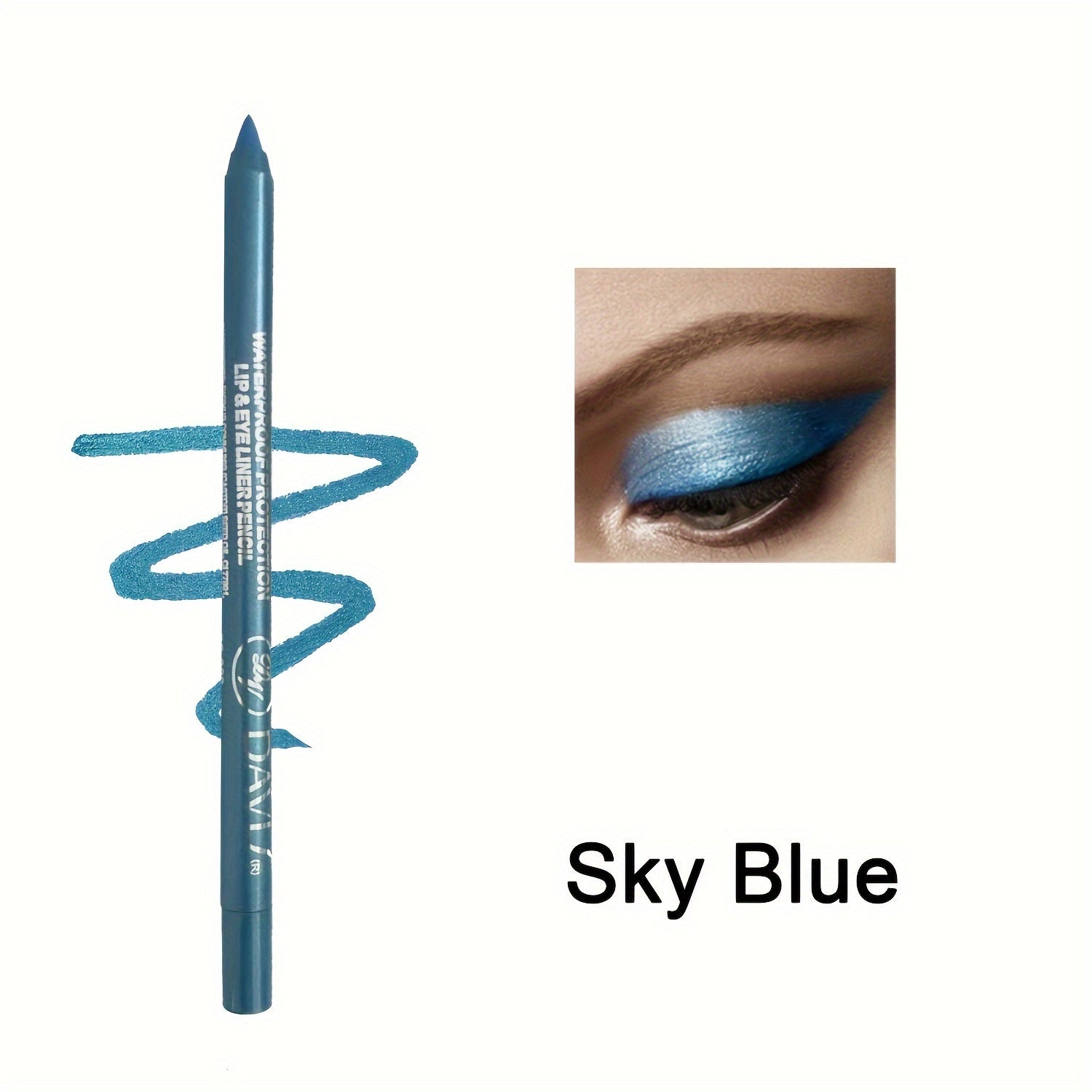 Women Long-Lasting Smooth Glide Eyeliner Pencil Colorful Eye Makeup