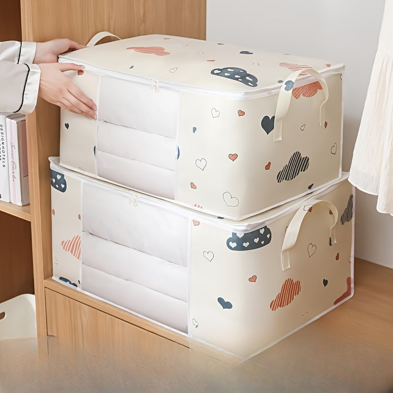 Katta hajmli saqlash sumkasi tutqich bilan, changga qarshi, namlikka qarshi, non-tarqal fabric