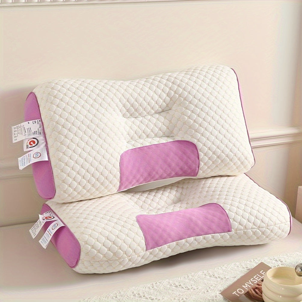 Set of 2 Maternity Pillows with Knitted Cover for Sleeping Neck Support Breathable Polyester Filling