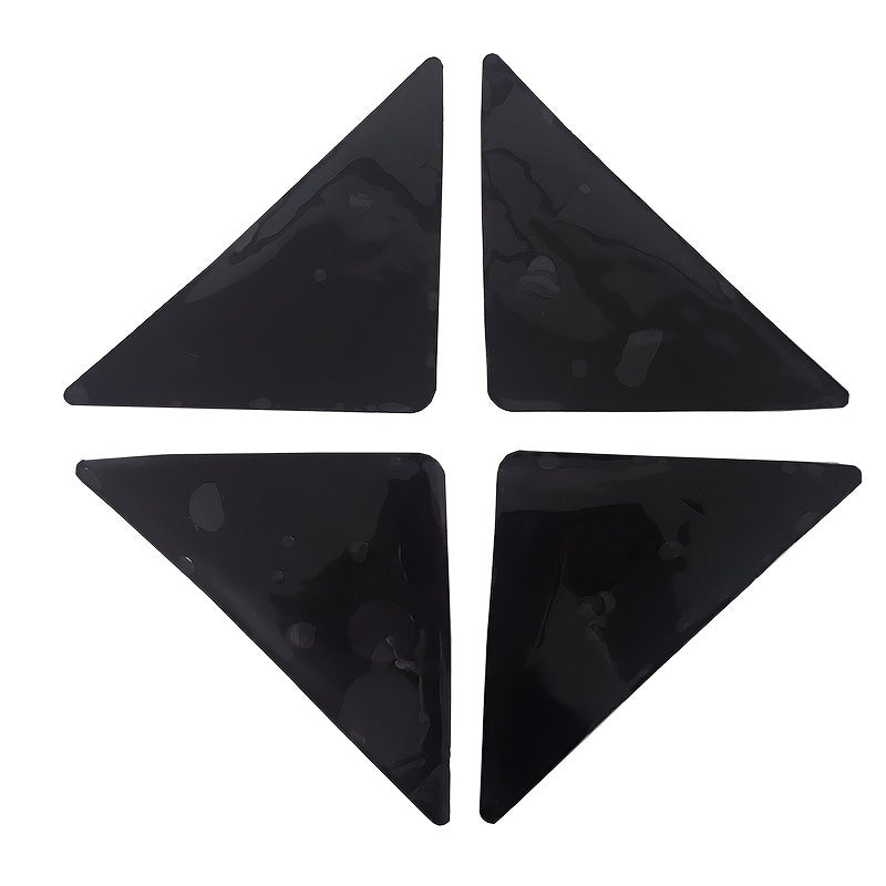 Pegatina de fijación de alfombra triangular de PU lavable para baño y hogar antideslizante para alfombra de suelo