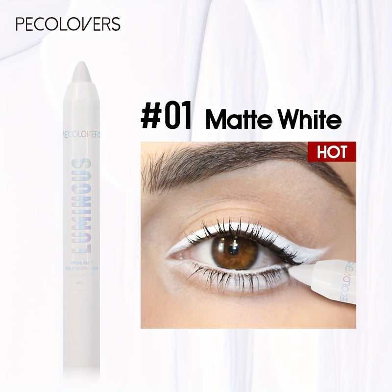 Barra de iluminador de ojos con purpurina para mujer, de larga duración y efecto brillante