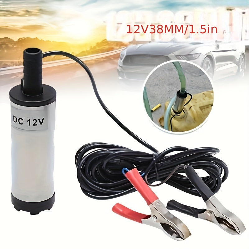 Электрический 12В погружной топливный насос 38 мм для перекачки воды и масла для автомобиля дизель