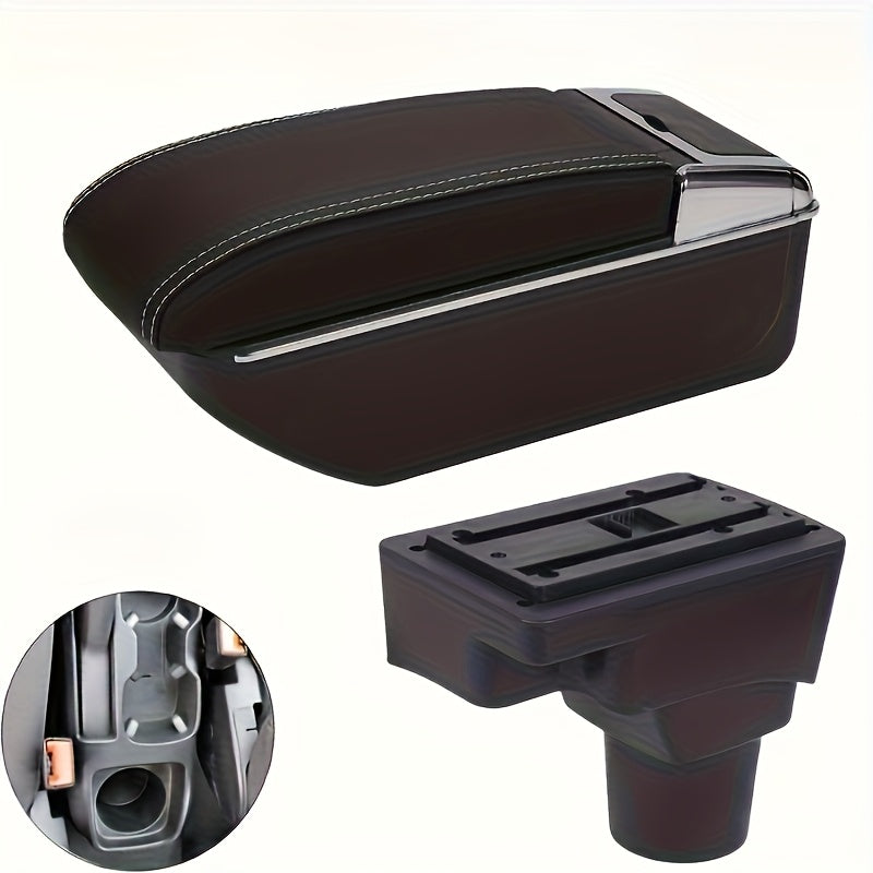 Car Interior Console Armrest Center Storage For Sedan No-Drill Easy Install