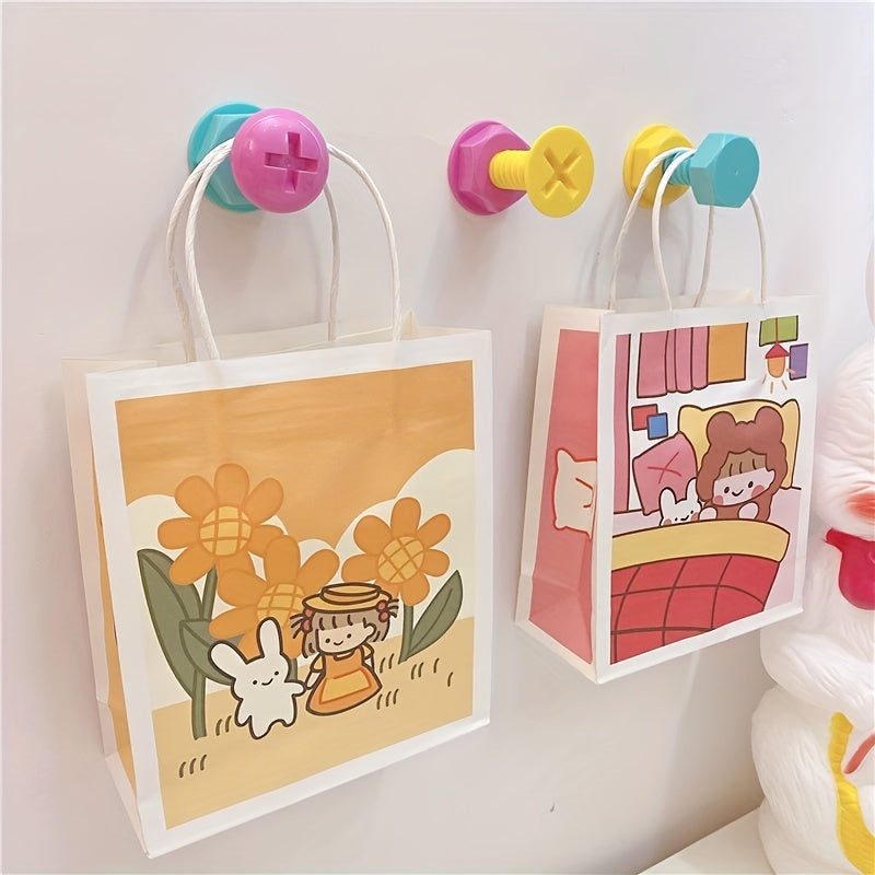 Durable Wall Hooks for Hanging Bags and Decor Adhesive Punch-Free Wall Hangers