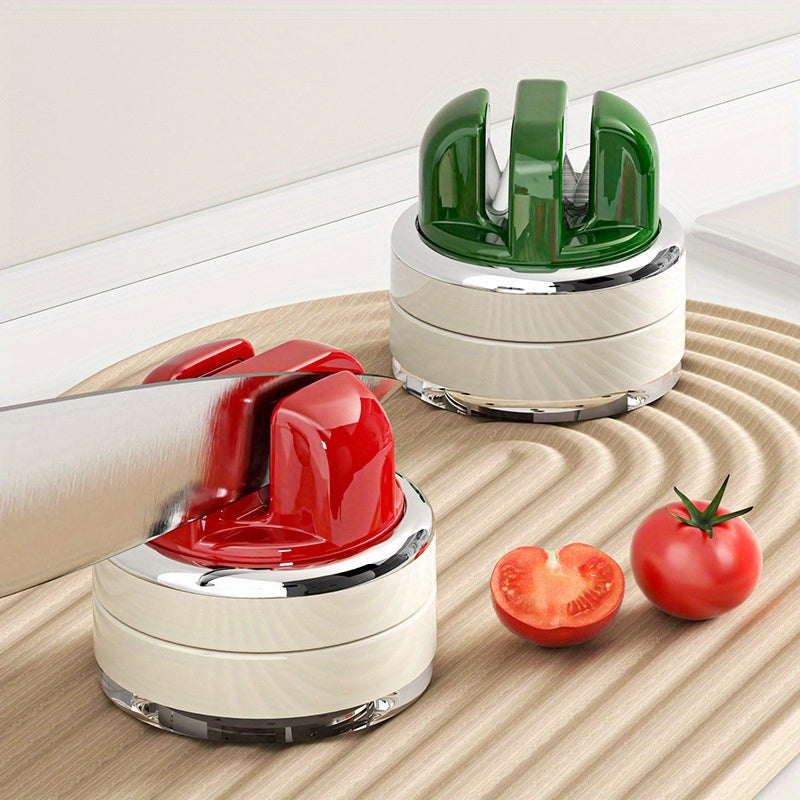 Afilador de cuchillos circular de acero inoxidable profesional herramienta de afilado rápido