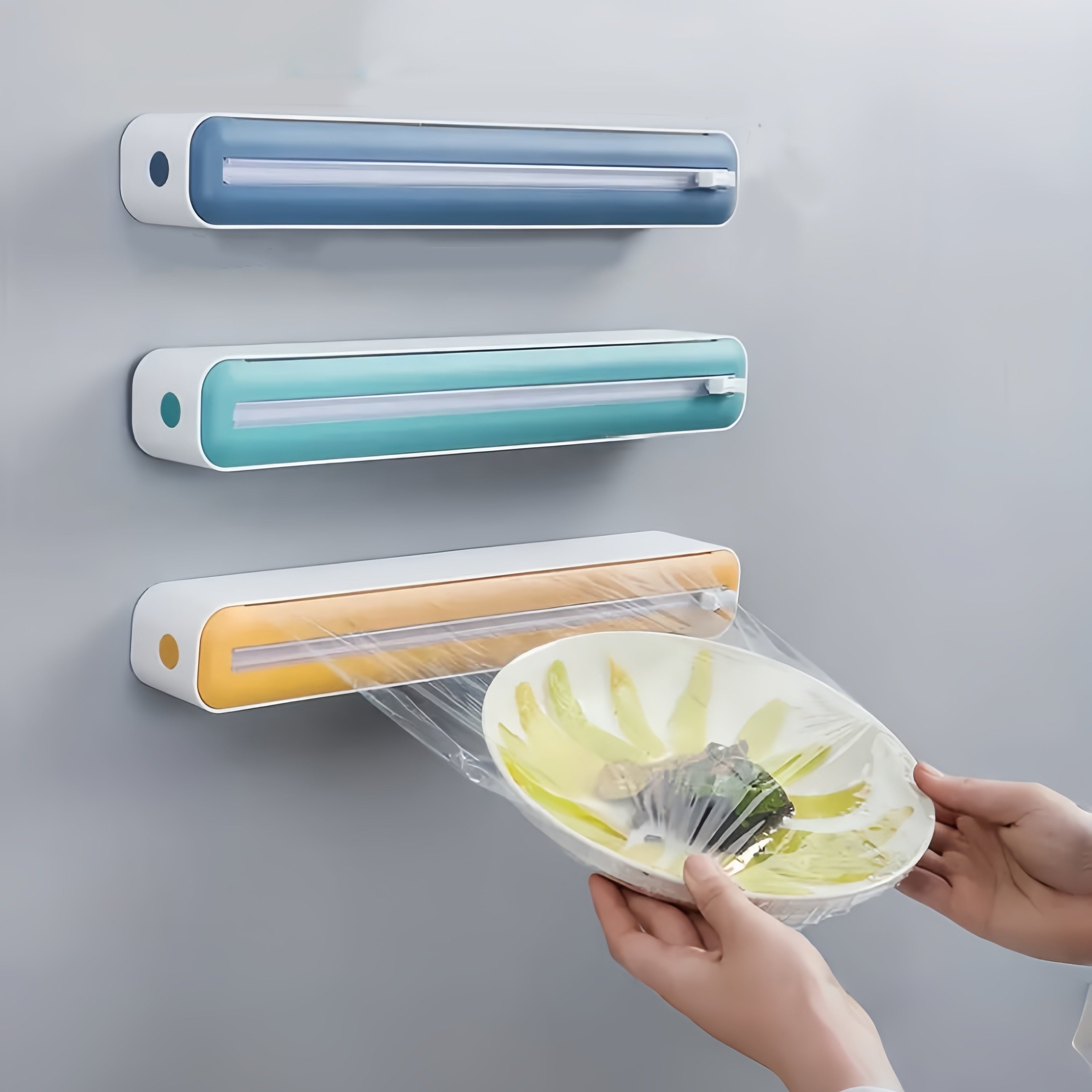 Plastik Film Kesuvchi, Yangilangan Film uchun Magnit Dispenser, Muzlatgichga Mos Umumiy Kesish Qutisi, Plastik Qadoqlash uchun Qayta To'ldiriladigan Dispenser va Kesuvchi, Temir Qog'ozni Kesish va Boshqalar uchun Oshxona Asosiy Mahsuloti