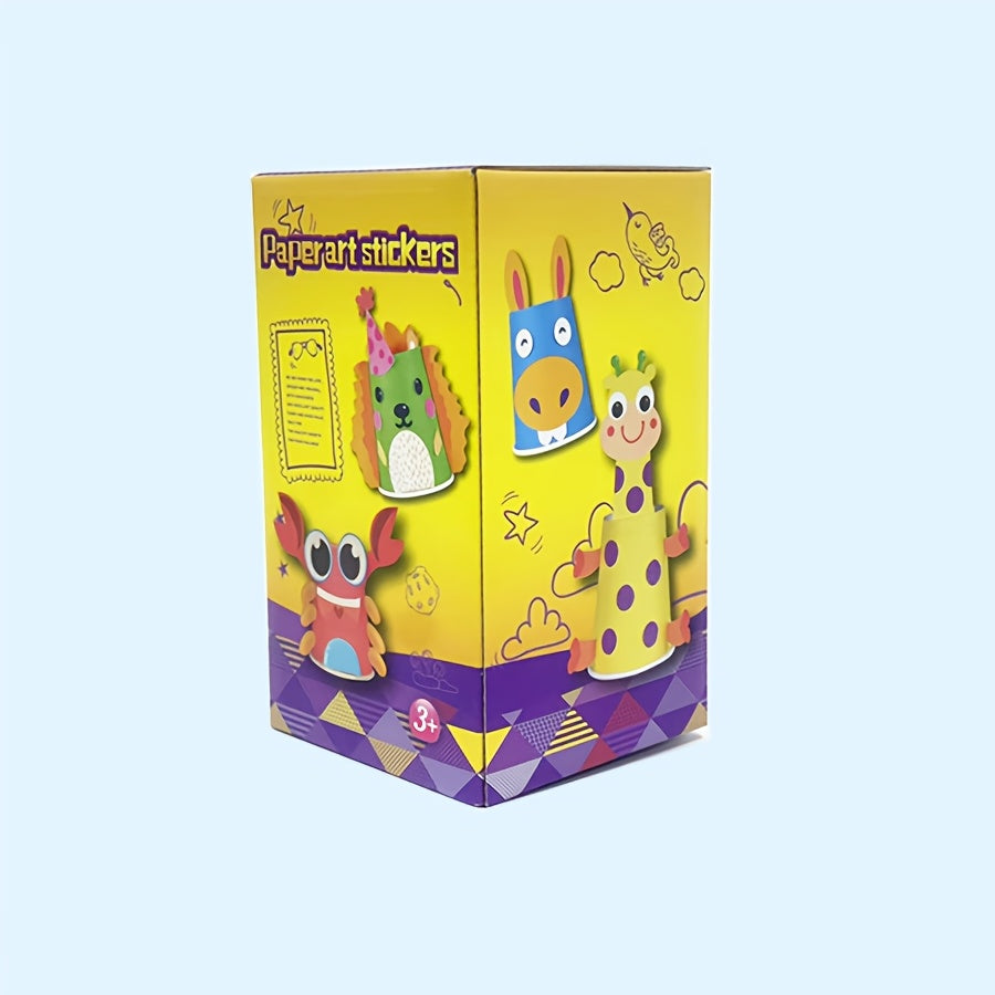 Educational Art and Craft Set for Kids Ages 3-6 with Stickers and Fine Motor Skills Development