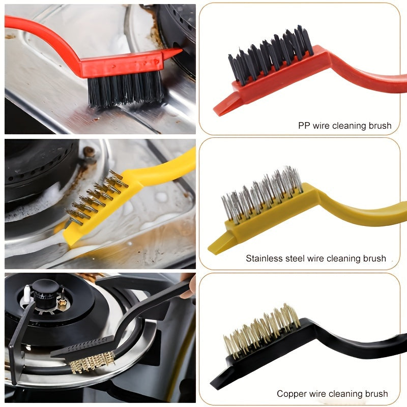 Multifunctional Cleaning Brushes Set for Kitchen Bathroom and Outdoor Use