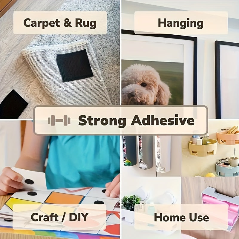 Black Polyester Anti-Slip Grip Tape 4x39.4 Inches for Furniture and Outdoor Use