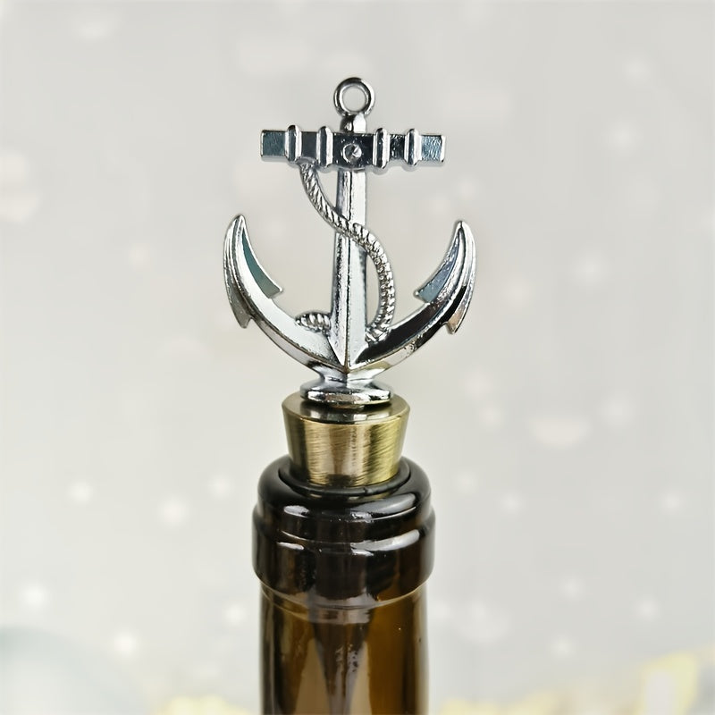 Red Wine Stopper with Unique Anchor Design
