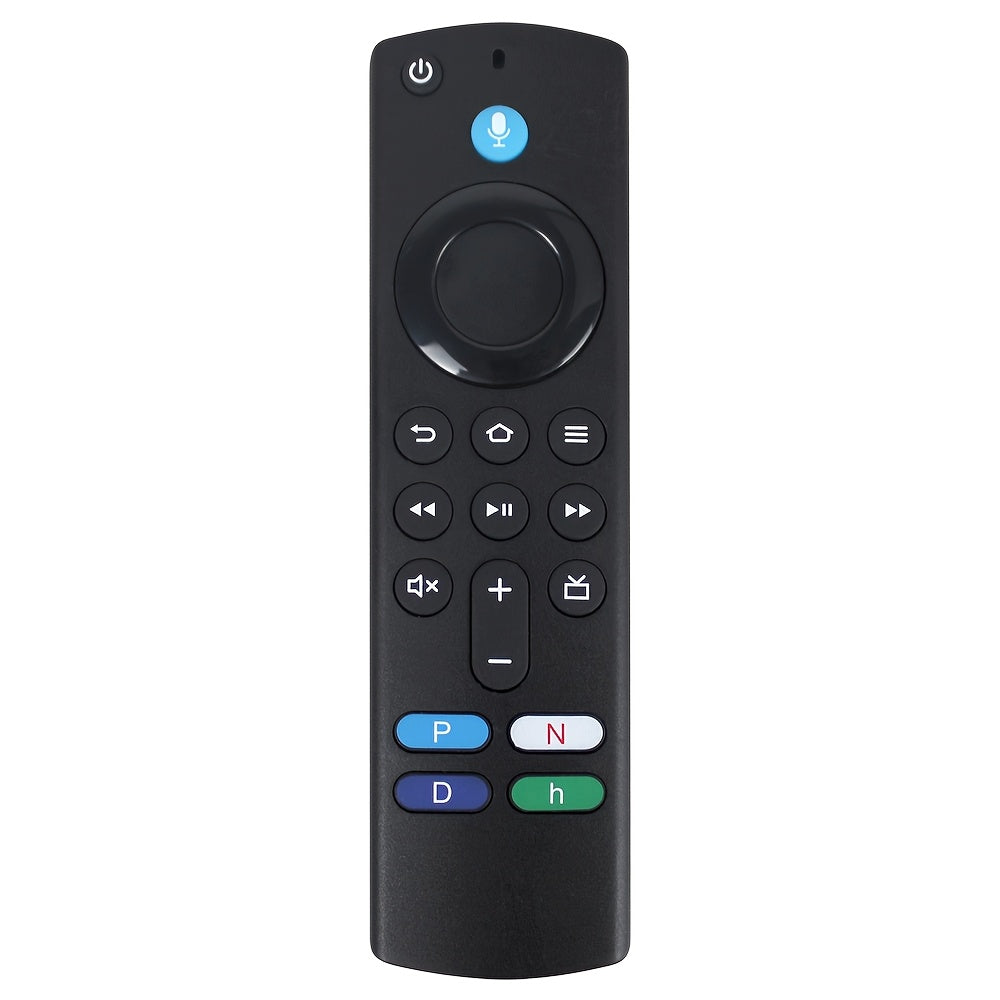 Voice Remote for Smart TV Stick Cube Compatible with Models IR Sensor Battery-Powered Black