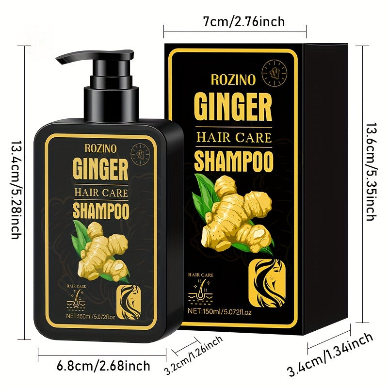 Unisex Ginger Shampoo 150ml Hydrating Cleansing Nourishing Hair Care