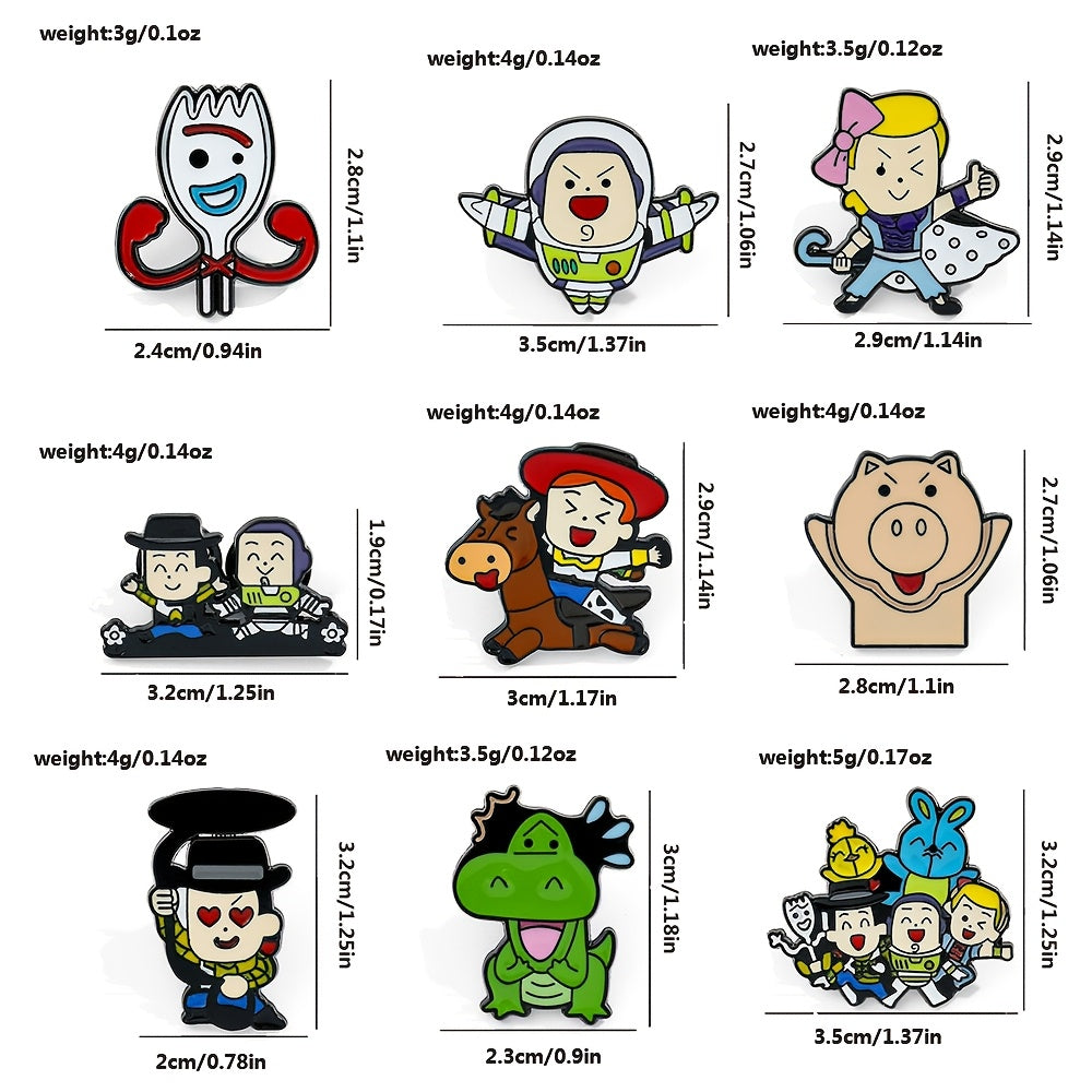 10 ta sevimli multfilm hayvonlari emal pinlari to'plami, Lots-o'-Huggin' Bear va do'stlari ishtirokida. Rux qotishmasidan tayyorlangan, ruksaklar va kiyimlarni bezash uchun mukammal. Do'stlar uchun ideal sovg'a.