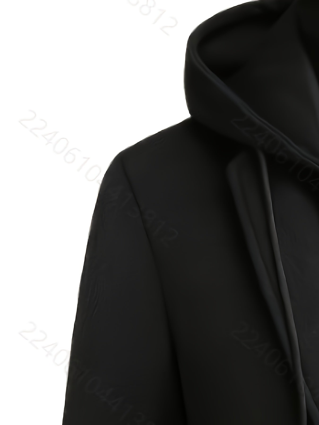 Chaqueta con capucha aislada para hombre, color negro, poliéster, casual, invierno, tallas grandes