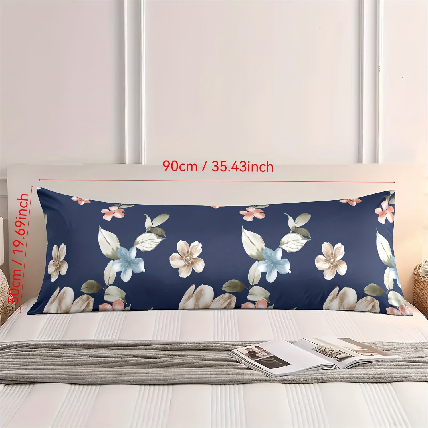 Polyester Geometric Pattern Pillowcase for Body Pillow Soft and Washable
