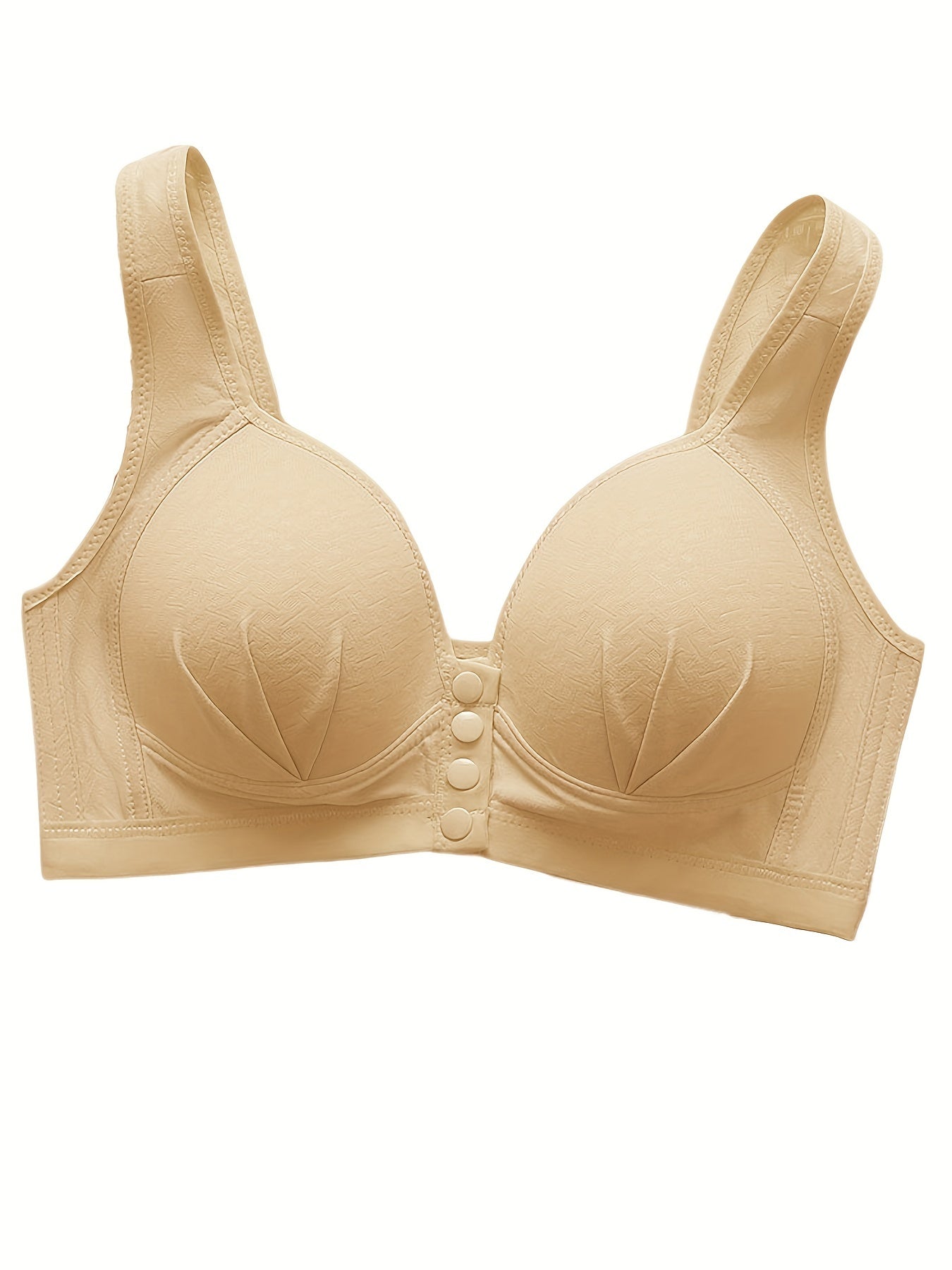 Women's Wireless Front Buckle Push-Up Bra Breathable Lingerie