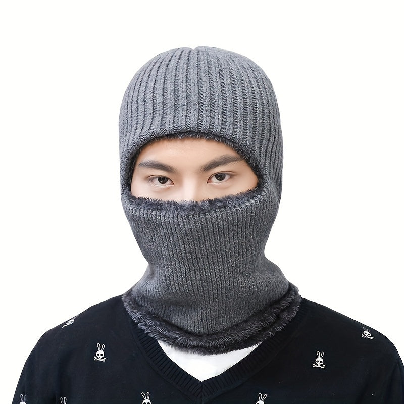 Winter Fleece Ski Mask Balaclava Windproof Head Cover for Men Women