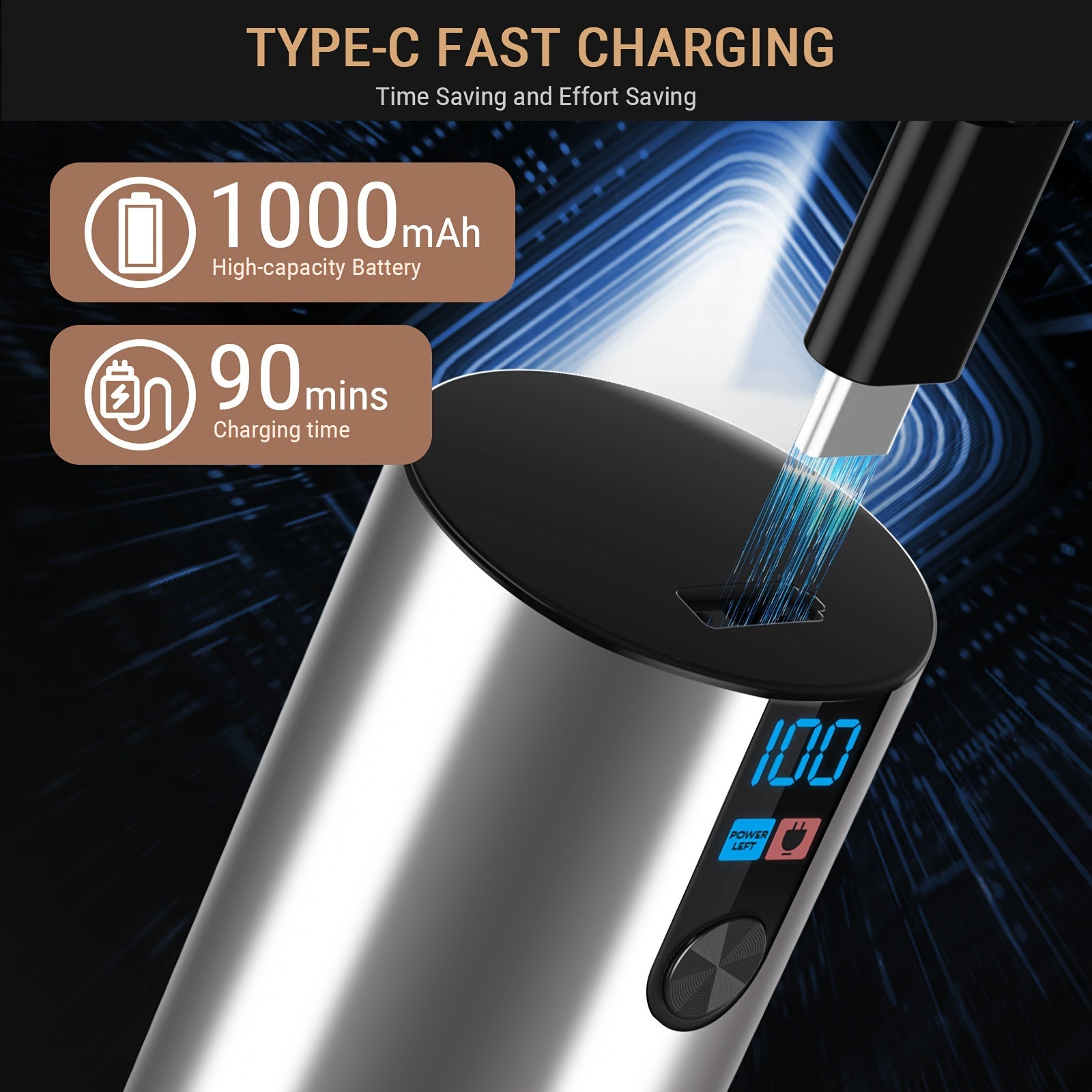 Juego de 2 piezas de molinillos de especias eléctricos con pantalla LCD, recargables por USB, de molienda gruesa/fina, para cocina, restaurante y barbacoa