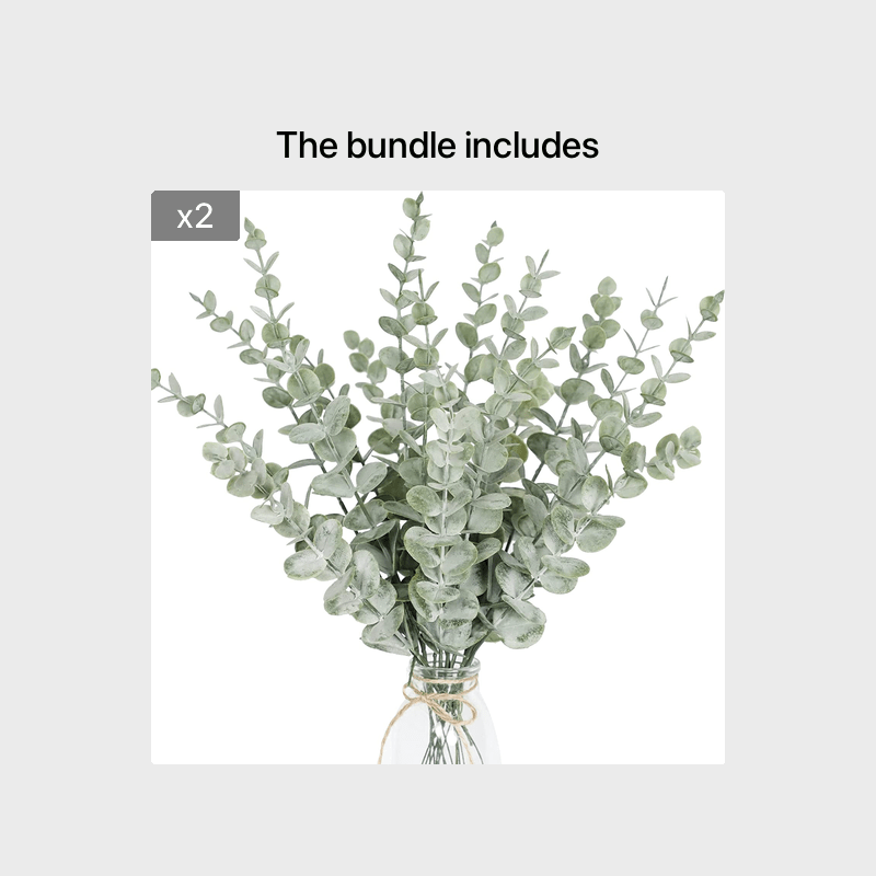 12/10 шт. Искусственный стебель эвкалипта с настоящими серо-зелеными листьями для домашнего, офисного, свадебного декора
