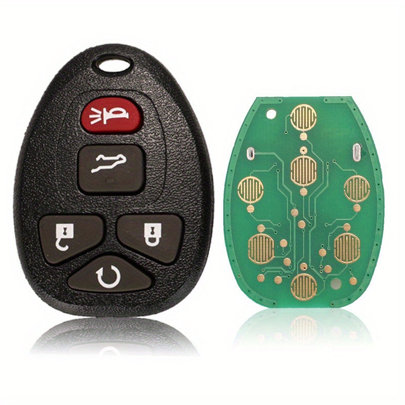 Avtomobil kaliti fob 5/6 tugma qora ABS plastmassa masofaviy boshqaruv ko‘plab transport vositalari uchun