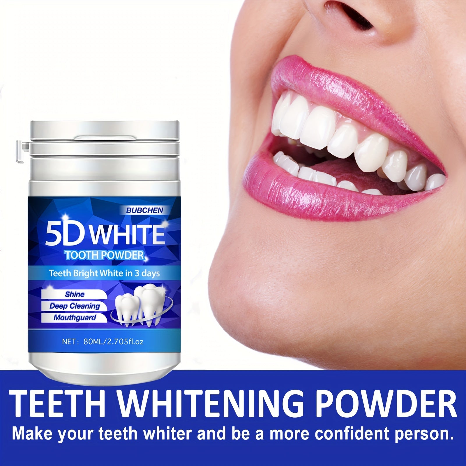 80ML chuqur tozalash Pearl Powder tish tozalash uchun yangi nafas va stomatologik parvarish