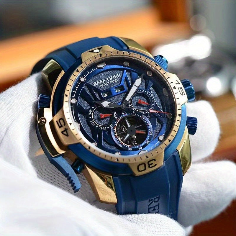 Men's Mechanical Watch Large Tourbillon Skeleton Business Classic Stainless Steel