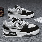 Zapatos casuales para hombre de tela transpirable, de caña baja, antideslizantes, con cordones, para todas las estaciones