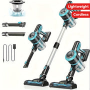 Kabelsiz tayoqcha changyutgich 25Kpa tortish kuchi 180° egiluvchan tayoqchali, qayta to'ldiriladigan, yog'och pol uchun, it sochlari uchun