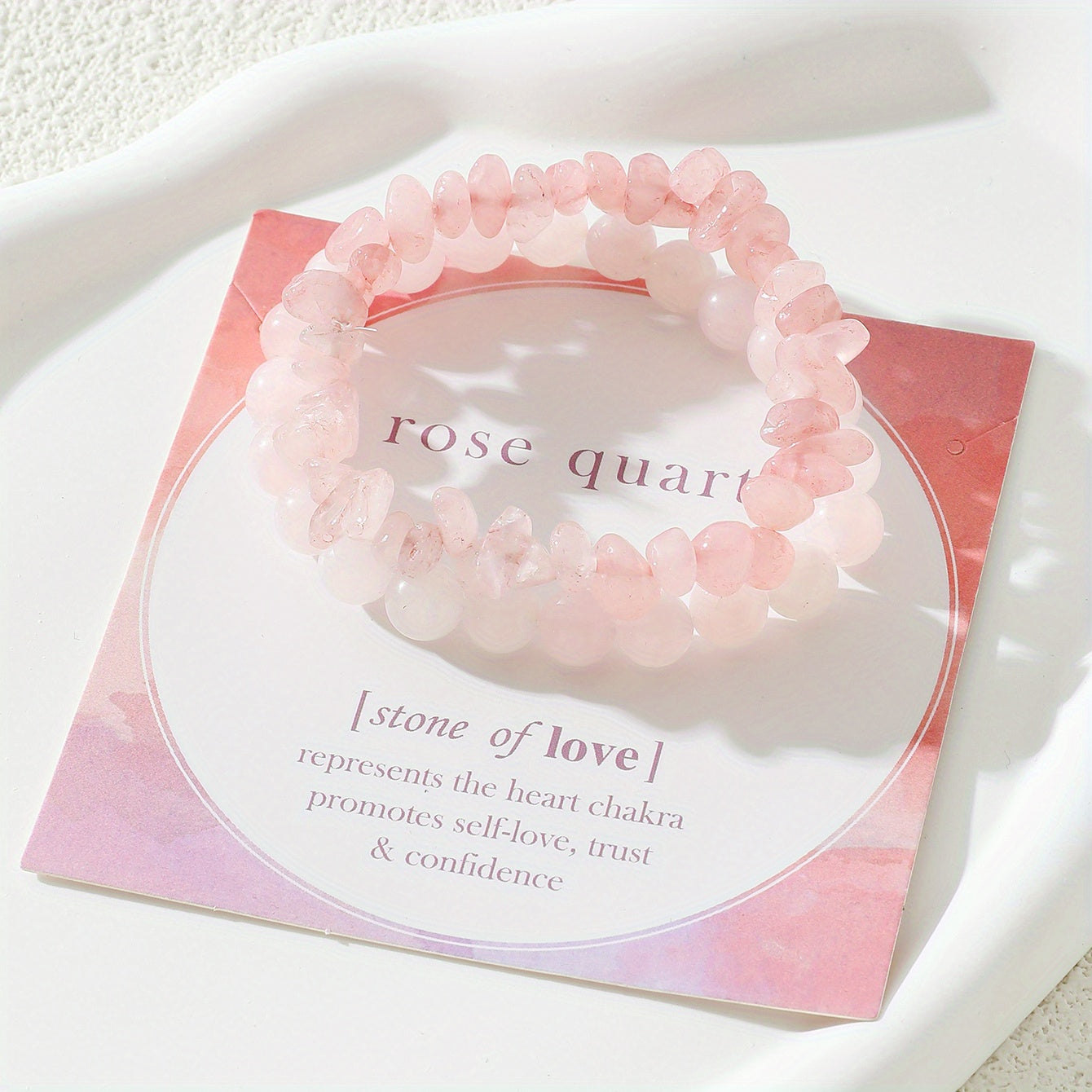 Nizomli tosh marjonlari va marjonli qo'l bezagi bilan zamonaviy cho'ziladigan marjon