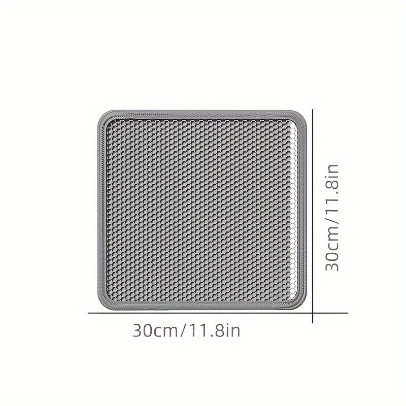 Large Double-Layer Cat Litter Mat Leakproof Spill-Resistant EVA Extra Large