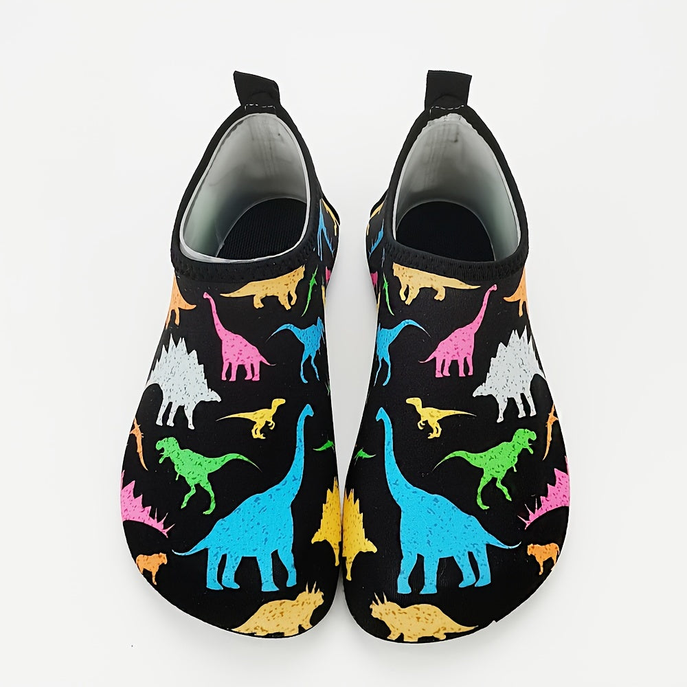 Toddler Boys Water Shoes Dinosaur Beach Sandals Lightweight Summer Swim Surfing Black Blue