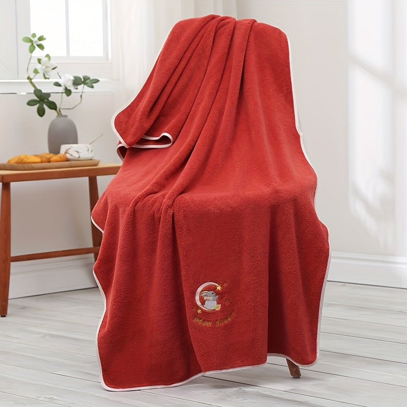 Yumshoq multfilm quyon sochiq to'plami - yuqori singdiruvchi, tez quriydigan aralashma hammom uchun zarur narsalar.