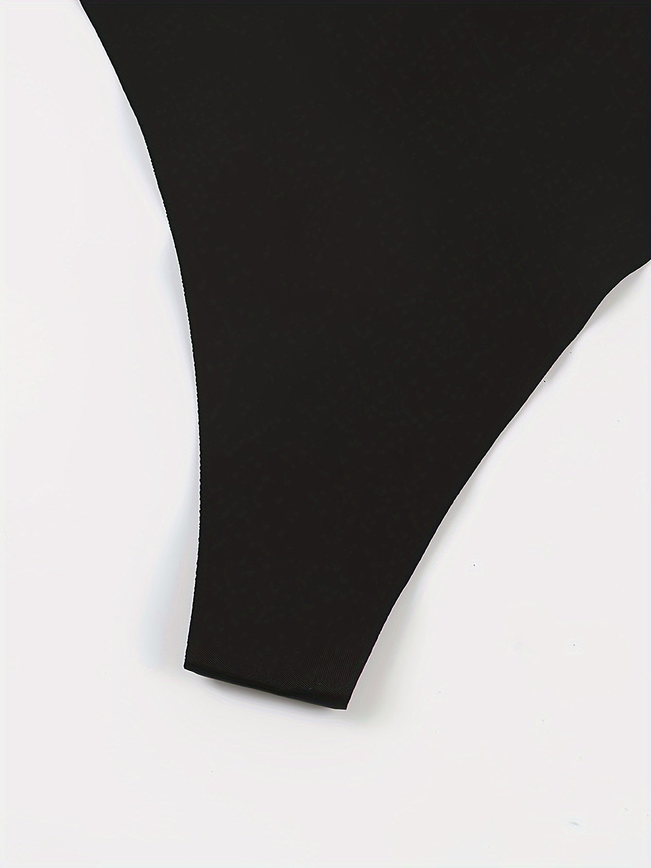 Plus Size ayollar uchun qora harfli yozuvli thong no show shlyapa ichki kiyim