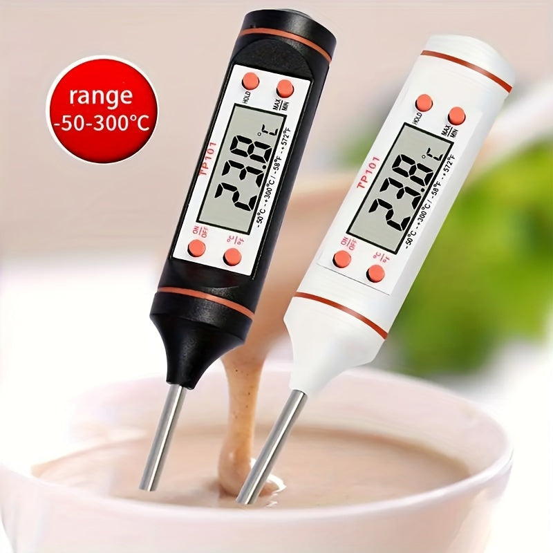 Digital Cooking Thermometer with Stainless Steel Probe for BBQ Baking and Milk Heating