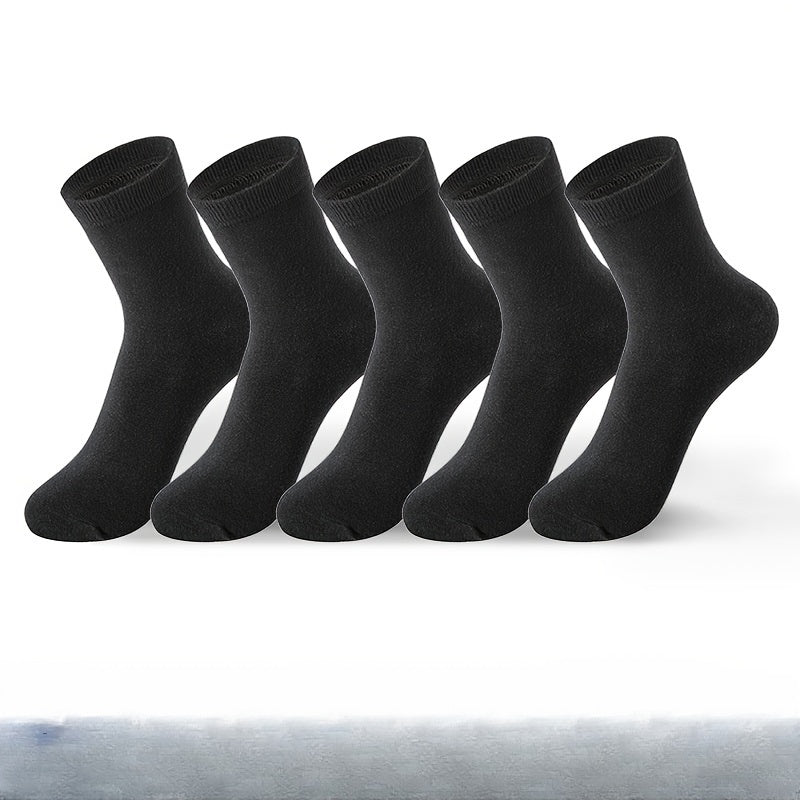 Men's Low Cut Socks 5 Pairs Breathable Cotton Polyester Casual All Seasons