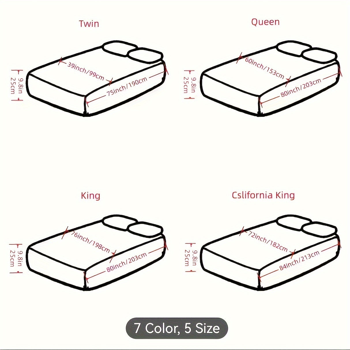 Satin Fitted Sheet Queen Size Soft Bedding for Bedroom Guest Room Hotel