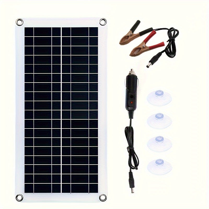 Kit de panel solar portátil 12V 18V carga USB para autocaravana, camper y coche