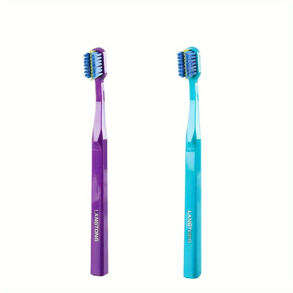 Adult Soft Bristle Toothbrushes for Braces Pack of 2 Nylon Brush Heads