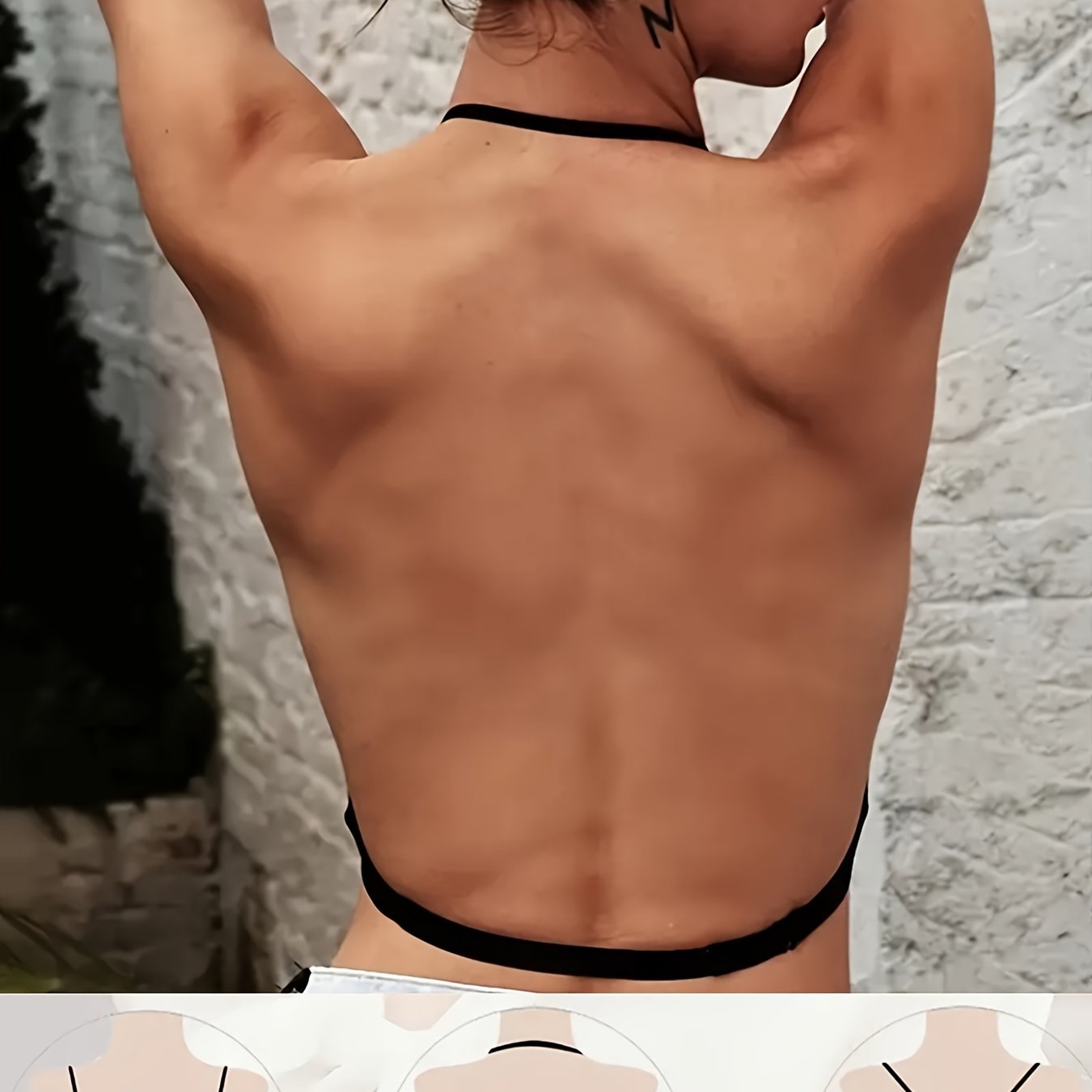 Backless Push-Up Bra Seamless Polyamide Spandex Removable Padding Invisible Comfort