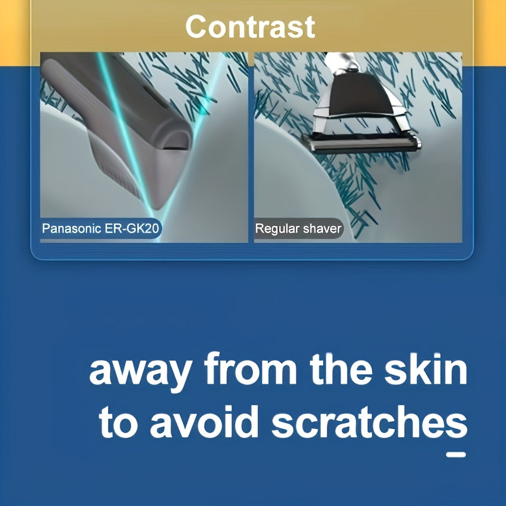 Afeitadora eléctrica recortadora para hombres y mujeres, húmedo y seco, acero, afilador, lavable, corporal, alimentada por batería, más de 60 minutos