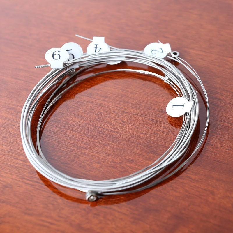 Juego de cuerdas para guitarra eléctrica 10-46 de acero niquelado con núcleo hexagonal para principiantes