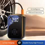 Portable Cordless Tire Inflator Air Compressor Pump Digital Display Rechargeable