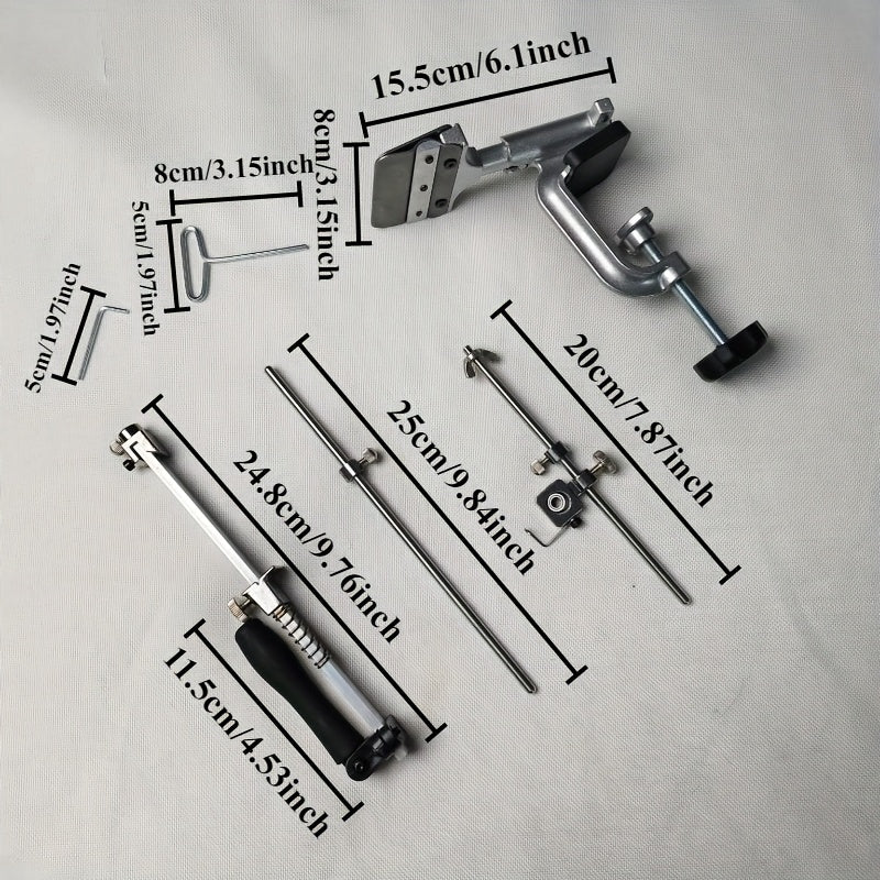 4th Generation Fixed Angle Knife Sharpener System with Diamond Stones Black