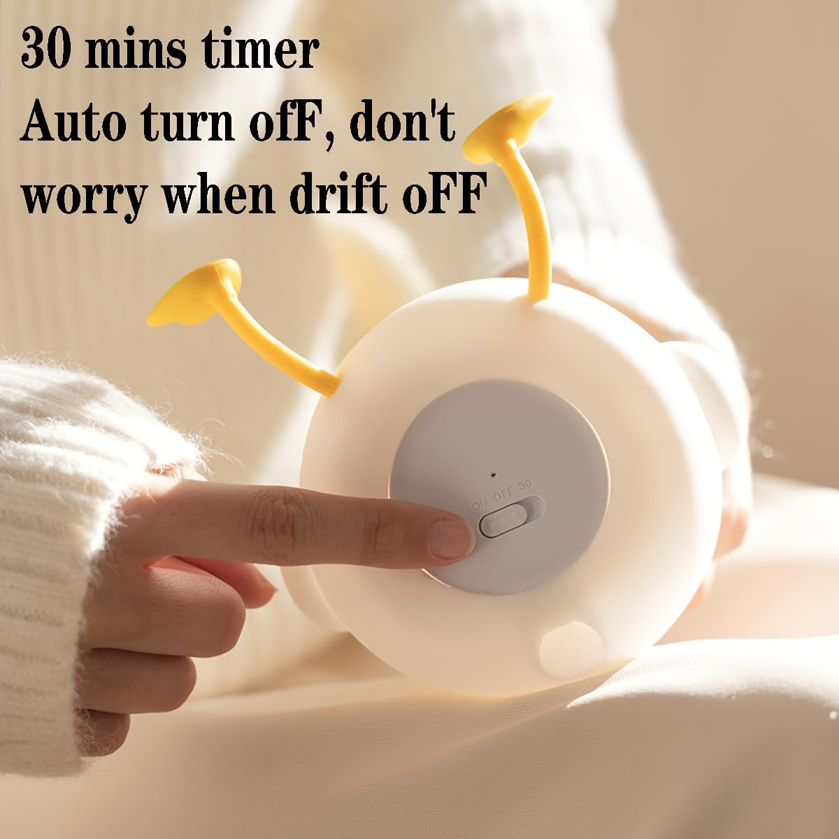 Flower Duck LED Night Light Rechargeable with Adjustable Brightness for Bedroom Relaxation