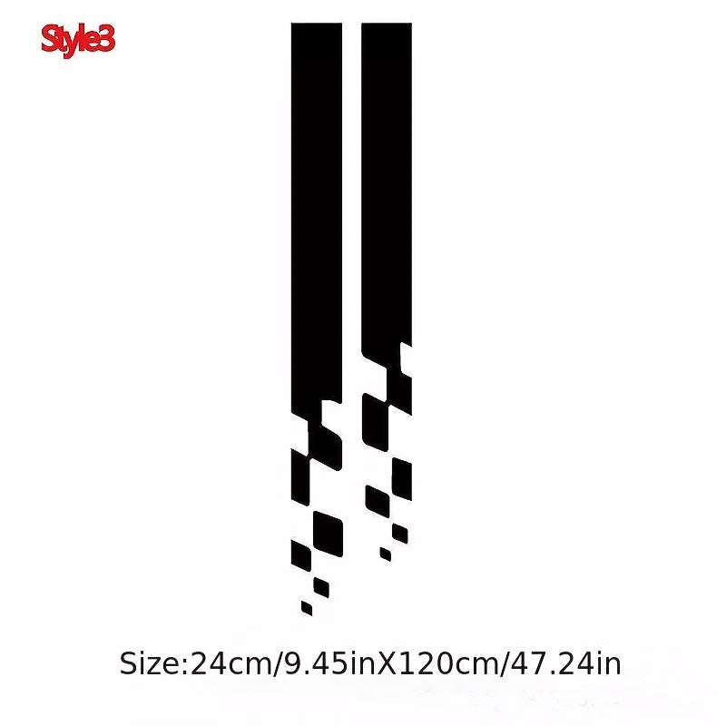Car Hood Sticker Personalize Stripe Auto Body Decoration Cover Film
