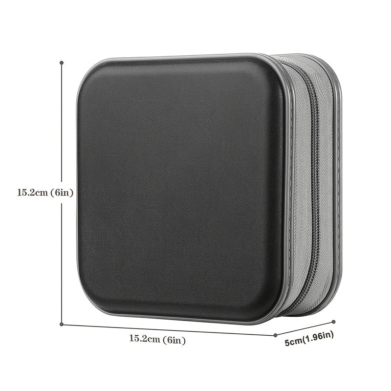 Многофункциональная защита носителей: водонепроницаемый жесткий пластиковый футляр для хранения DVD и CD с держателем для дисков 40/80, портативный кошелек на молнии, штабелируемый органайзер для автомобиля, дома и путешествий