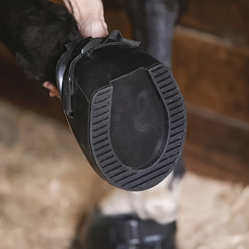 Pair Rubber Horse Hoof Protectors for Dirt and Feces Prevention