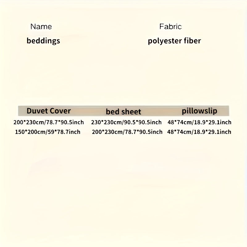 4PCS Cartoon Heart Bear Bedding Set Polyester Animal Theme All-Season Bed Linen