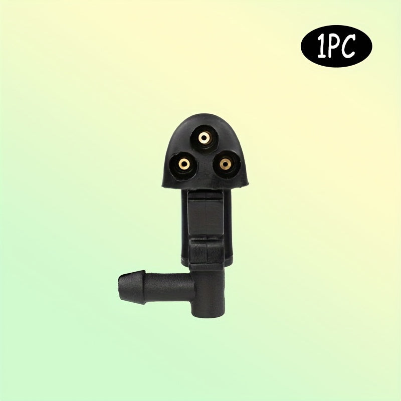 Universal Fit Plastic Windshield Wiper Washer Nozzle with 3 Holes