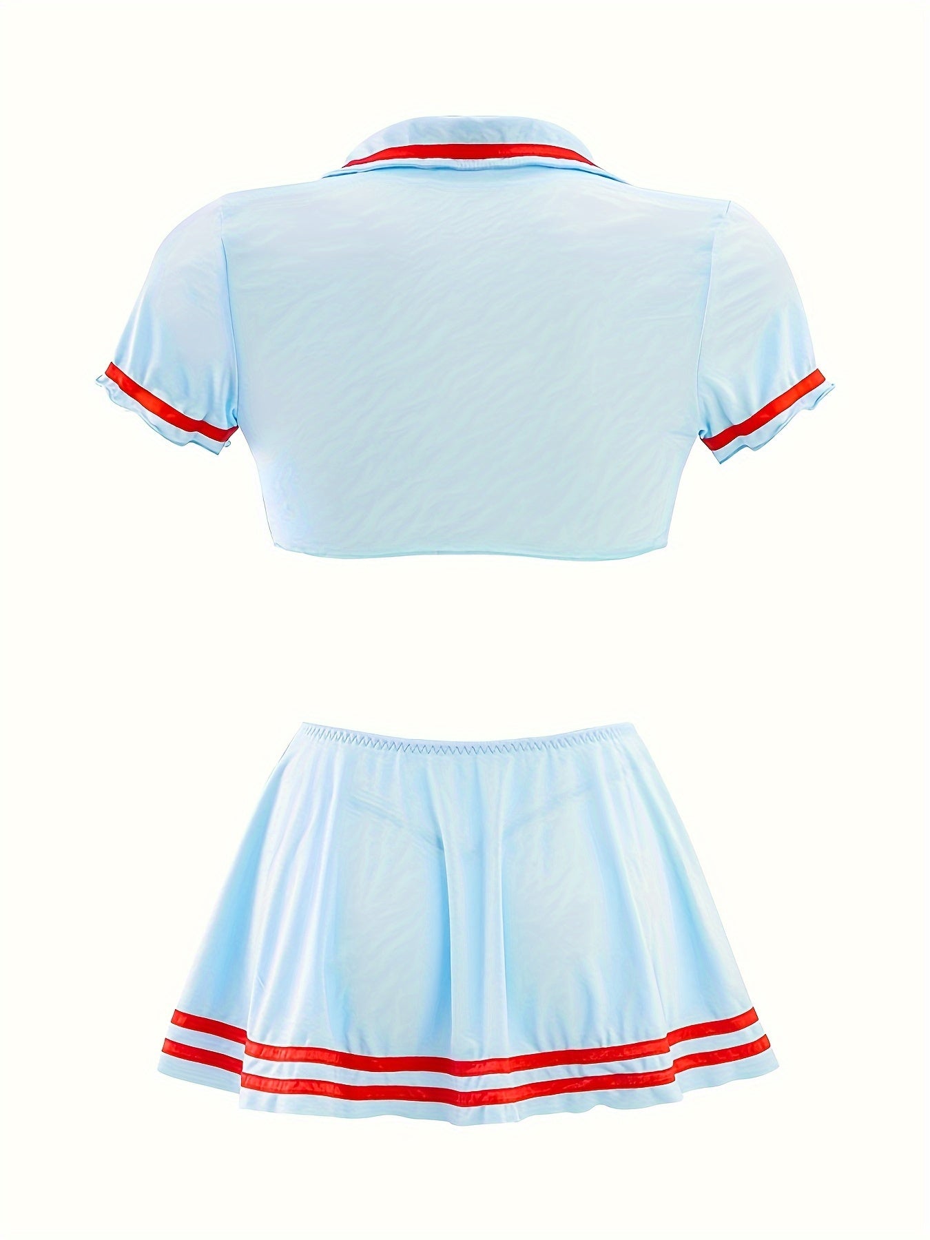 Women's Sexy Nurse Costume with Hat Top Underwear and Skirt
